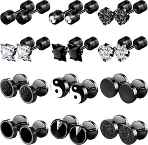 Aretes De Iman Para Hombre Set De Pendientes Acero Inoxidable Hipoalergénico Neu - Bild 1 von 24