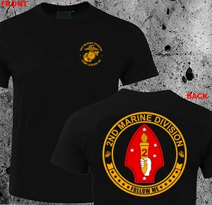 USMC 2nd Marine Division CAMP LEJEUNE T-Shirt - Picture 1 of 7