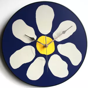 Colección James - Relojes de vinilo de 12" - sentarse, flor, margarita, cabina de tiempo - Imagen 1 de 17