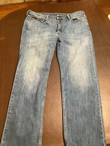 Levi’s 514 Jeans Mens 40x30 Lightweight Washed Jeans Small Hole On Inseam #11 - Picture 1 of 3