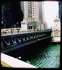 Vintage 1970s - Historic Kodachrome 3D Realist - Chicago City Bridge Over Water