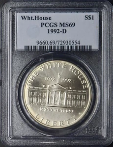 1992-D White House Commemorative Silver Dollar - PCGS MS69 - ✪COINGIANTS✪ - Picture 1 of 2