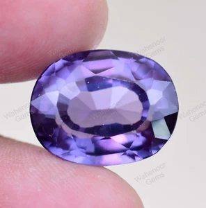 Piedra preciosa suelta natural musgravita 21,70 quilates gris púrpura si ovalada certificada - Imagen 1 de 6