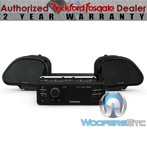 ROCKFORD FOSGATE HD9813RG-STAGE1 98-13 ROAD GLIDE MOTORCYCLE STEREO AND SPEAKERS - Picture 1 of 2