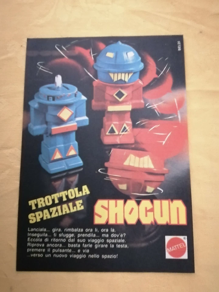PUBBLICITA' ORIGINALE ADVERTISING TROTTOLA SPAZIALE "SHOGUN" MATTEL del 1979 - Immagine 1 di 1