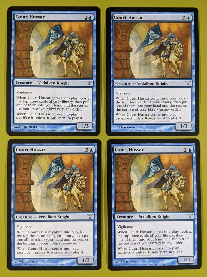 Court Hussar x4 Dissension 4x Magic the Gathering MTG - Image 1 of 1