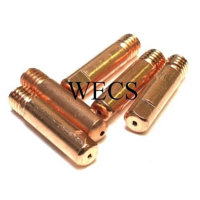 TRAFIMET MIG Welding Contact Tips, M6 MB15 0.6mm, 0.8mm, 0.9mm, 1.0mm or 1.2mm