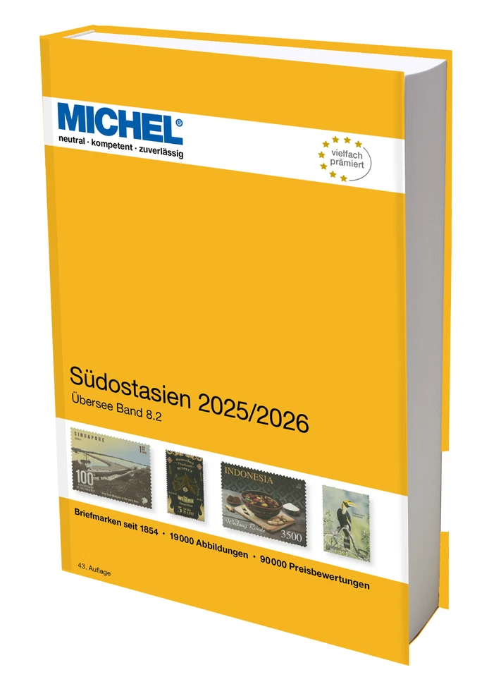 Catalogue de cotation Michel timbres d'Asie du Sud-Est 2025-2026.