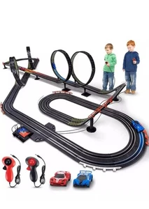 High-Speed Slot Car Race Track Play Set, Slot Car Racing Games for Kids Electric - Picture 1 of 13