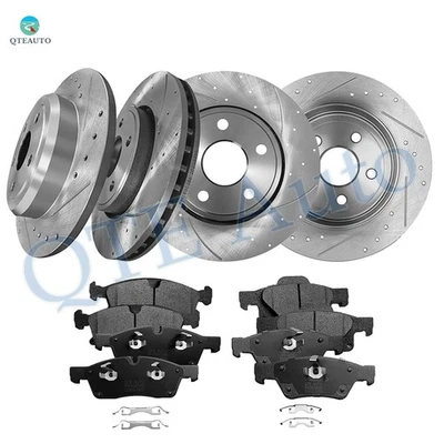 12 rotores de freno delanteros-traseros 330 perforados-pastilla de freno para Dodge Durango 2011-2014 2020 Foto 1 de 4