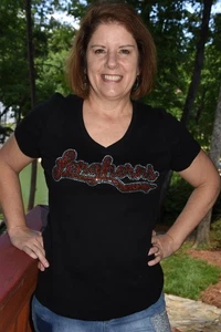 Longhorns rhinestone bling shirt or tank  XS S M L XL XXL 1X 2X 3X 4X 5X - Picture 1 of 10