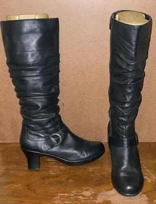 Dansko Brielle Size EU 40/US 9.5 Women’s Black Leather Tall Boots 3404020200 - Image 1 of 4