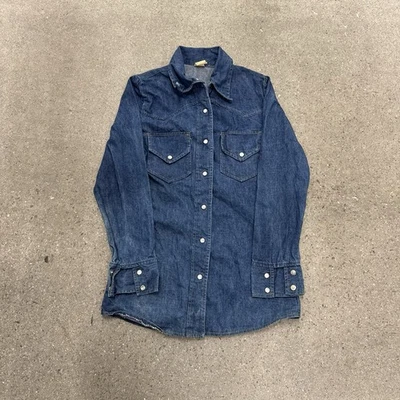 Camisa vaquera vintage para mujer Western Pearl con botones 16x27 Foto 1 de 4