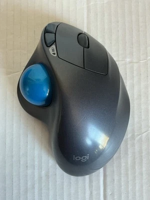 Mouse Trackball Wireless Logitech M570 Ergonomico con Dongle TESTATO - Immagine 1 di 4