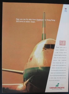Cathay Pacific - print ad cut from a 1991 magazine - Picture 1 of 1
