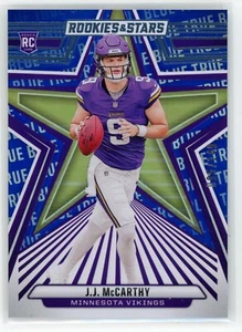 J.J.McCarthy 2024 Panini Rookies & Stars Rookie True Blue /149 Vikings RC #135 - Picture 1 of 2