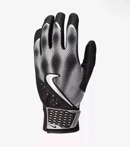 Nike Alpha Varsity Baseball Batting Gloves Size L Black Metallic N1004379 029 - Picture 1 of 7