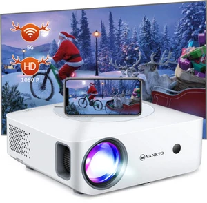 VANKYO Full HD 1080P Home theater Projector 4K Video 5G WiFi with 100'' Screen - Picture 1 of 10