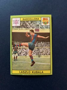 1968-69 PANINI STICKER BARCELONA LASZLO KUBALA NEW 