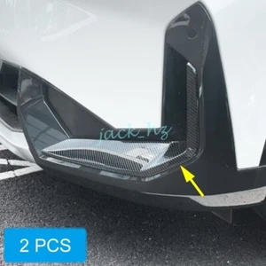 For BMW X1 iX1 2023-2025 Carbon Fiber Front Bumper Fog Light Trims Accessories - Picture 1 of 7