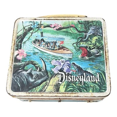 Fiambrera Disney Vintage Rara Metal Lata Disneyland Safari Aladdin Industries Foto 1 de 4