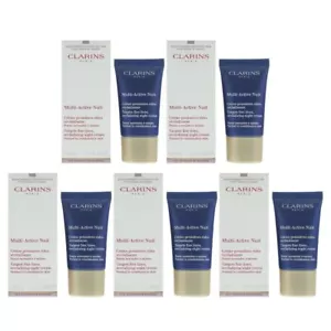 Clarins Multi-Active Night Cream 15ml Trial Size x 5 - Picture 1 of 1