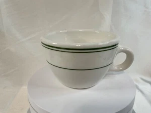 Homer Laughlin Restaurant Ware Green Band Cup - Picture 1 of 6