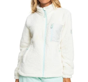 ROXY Women's ALABAMA Full Zip Sherpa Jacket - WBS0 - Medium - NWT - Picture 1 of 6