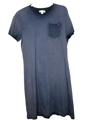 Camiseta Calvin Klein de un bolsillo en azul marino talla mediana 100 % algodón Foto 1 de 4