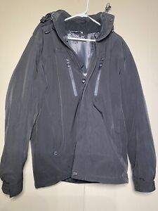 ZXBLK ZeroXpour Men's Insulated Jacket Size M Black Color Removable Hood