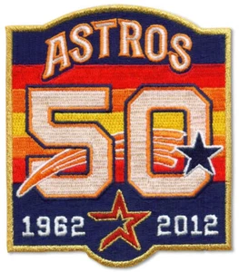 2012 1962 Houston Astros 50th Team Anniversary Season Jersey Sleeve Patch Emblem - Picture 1 of 1