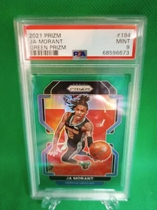 2021-22 Panini Prizm Ja Morant Green Prizm #194 PSA 9 MINT  - Picture 1 of 2