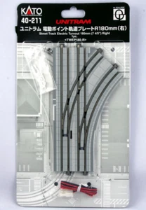 Kato 40-213 N Scale UNITRAM Street Track Electric Turnout Right Japan New - Picture 1 of 4