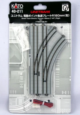 Kato 40-213 N Scale UNITRAM Street Track Electric Turnout Right Japan New - Image 1 of 4