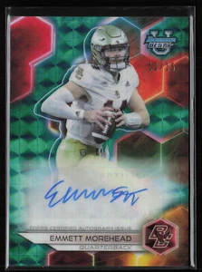 Emmett Morehead 2023 Bowman Best University #BOA-EM Green Geometric Auto /15 - Picture 1 of 2