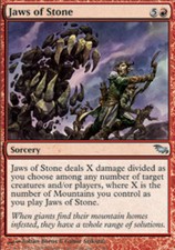 MTG magic cards 2x x2 Light Play, English Jaws of Stone Shadowmoor