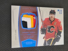 2010-11 PANINI DOMINION JAROME IGINLA #15 #ed 11/25 JERSEY NUMBER PATCH