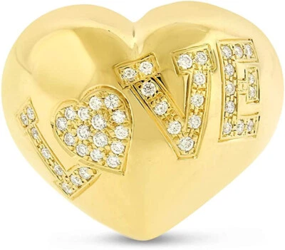 Anillo Chopard Diamante Oro Amarillo 18k Amor Corazón Banda $6,500 Foto 1 de 4