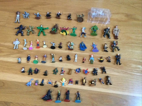 Miniature Plastic Figurines Lot Star Wars Figures Harry Potter Fantasy Superhero Cover