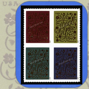 2020 DANKE hervorgehoben in Gold 4er BLOCK angebracht für immer® # 5519-5522 - Bild 1 von 2