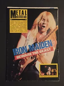 RARE 1982 METAL MANIA #4 MAGAZINE IRON MAIDEN BEWARE THE BEAST - Bild 1 von 8