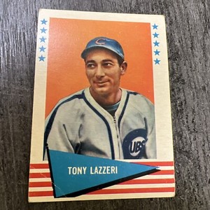 1961 Fleer Baseball Greats #54 Tony Lazzeri Chicago Cubs VG-VGEX Crease
