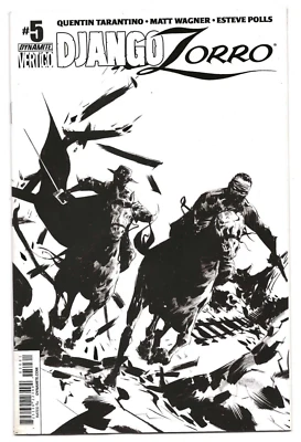 Dynamite DJANGO ZORRO #5 first printing B&W cover - Image 1 of 2