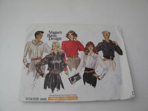 Blusa manga larga Vogue Basic Design 2202 - Damas (estilo 5) talla 12-14-16 (R) - Imagen 1 de 7