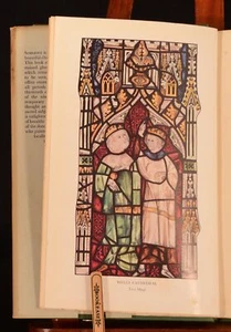 1946 Stained Glass in Somerset 1250-1830 Woodforde First Edition Dustwrapper Ill - Imagen 1 de 8