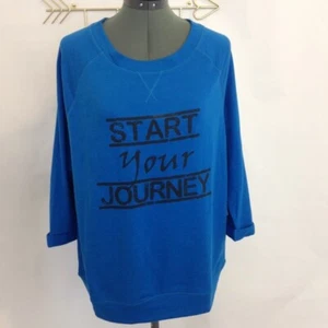 Pink Lotus Start Your Journey Sweatshirt NWT Size L/ XL - Picture 1 of 4