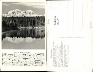 562726,Liedkarte Mein Hintersee F. A. Panhans H. Kraus - Picture 1 of 1