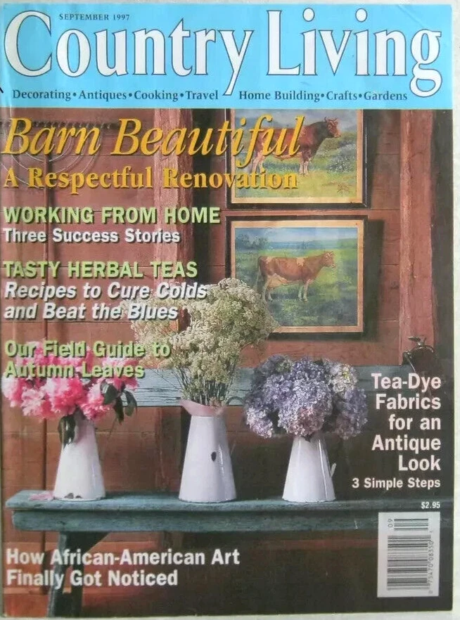 Country Living Magazine September 1997 Barn Beautiful Renovation Free US Ship - Image 1 of 1