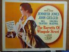 Title Card 1957 THE BARRETTS OF WIMPOLE STREET Jennifer Jones John Gielgud 