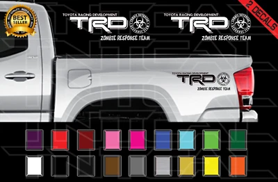 TRD ZOMBIE RESPONSE TEAM Decals Fits: Tacoma Tundra Truck Offroad Vinyl Stickers - Image 1 of 2